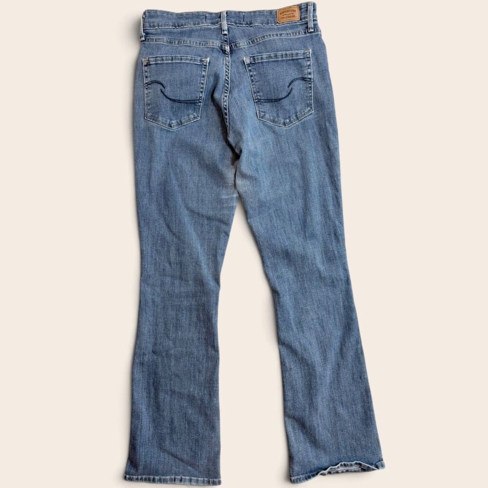 Signature by Levi Strauss Mid Rise Bootcut Jeans 28x32 Blue Stretch Denim